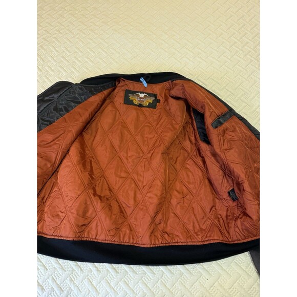 Vintage Harley Davidson Harley Owners Group HOG Satin 2XL Bomber Jacket USA - Picture 9 of 11
